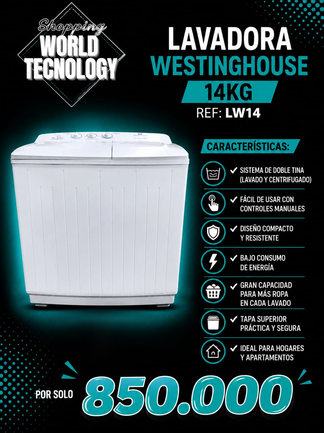 Lavadora WestingHouse en oferta